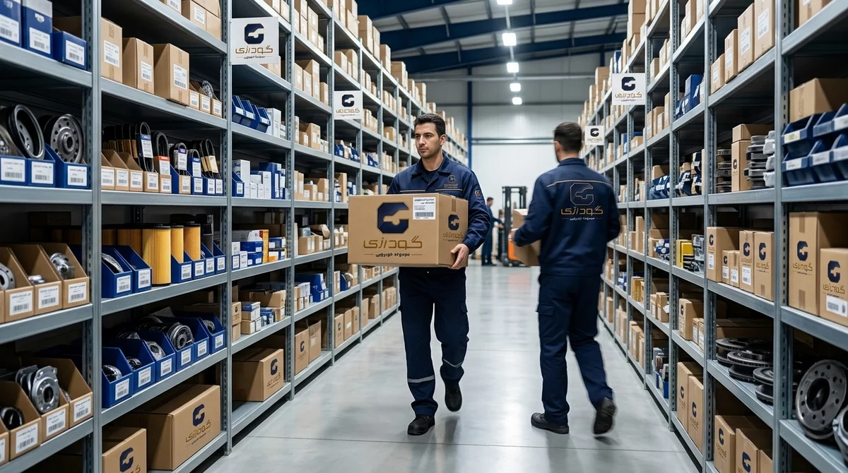  انبار قطعات یدکی اورجینال و خدمات پس از فروش اختصاصی در مجموعه خودرویی گودرزی