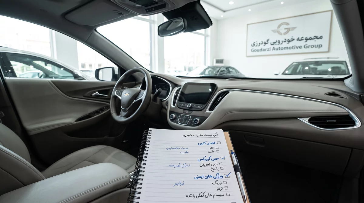 بررسی کابین و یادداشت چک&zwnj;لیست مقایسه دو سدان اتوماتیک